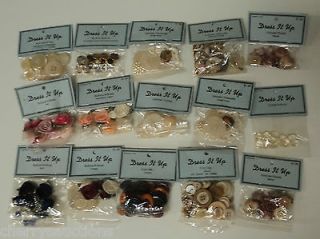 embellishment BUTTONS button flat shank doll making crafts sewing