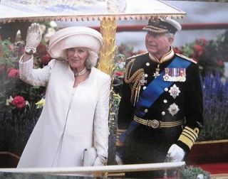 Prince Charles & Camilla Aboard Royal Barge Diamond Jubilee