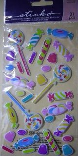 PC SWEET TOOTH Lollipops Gum Drops Hard Candy Caramels STICKO Stickers