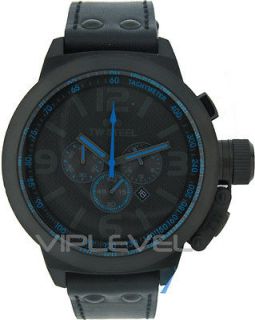 TW905 Fast Shipping COOL BLACK BLUE Canteen 50mm Chrono BRAND NEW