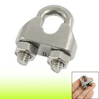 Stainless Steel Cable Clip Saddle Clamp for 5/16 8mm Wire Rope Dvokj