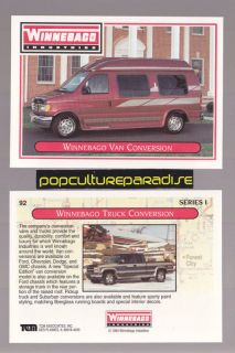 VAN CONVERSION / PICKUP TRUCK CONVERSION RV CAMPER TRADING CARD