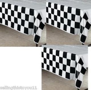 Checkered Flag Racing Tablecloths Nascar Mario BIRTHDAY Party Car