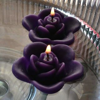 floating rose wedding candles for table centerpiece reception decor
