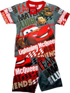 CARS Boys Clothes T Shirt Shorts Outfit Costume Lightning McQueen Toys