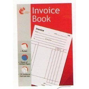 RULED NUMBERED INVOICE RECEIPT SALES BOOK DUPLICATE SET CASH 100