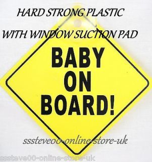 CAR BABY ON BOARD WINDOW SIGN MOTHER CARE CHILD SAFETY
