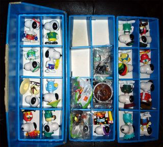 SET OF 21 McDONALDS PEANUTS SNOOPY WORLD TOUR FIGURES IN DISPLAY BOX