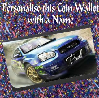 Coin Wallet Rally Car add a Name Lovely Christmas Gift for HIM