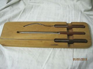 Imperial Veri sharp Knife set Carving Knife Fork Sharpener Wood holder