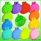 Cute Womens Girls Candy Color Silicone Wallet Key Coin Purse Rubber