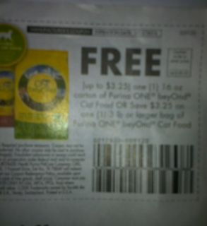 Coupons 8.25 Purina 1 Beyond Cat Food Any Var.3lb Or Larg. Free Item