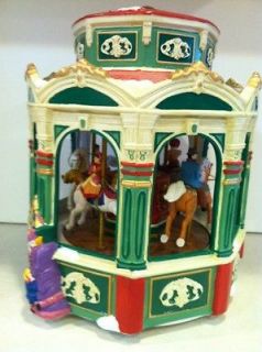 Lighted, Revolving Animated horses, Mr. Christmas The Holiday Carousel