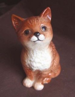 Beswick Ginger Color Persian Kitten Cat Sitting Figurine