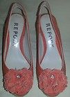 CASADEI 1521C Womens SZ 8 5 Orange Bubbles Mostarda Heels Shoes