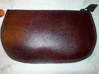 PIPE TOBACCO POUCH; LEATHER; HANDCRAFTED; 7.25 x 4.50; NICE SHEEN TO