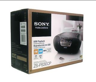 New Sony ZS PS30CP Portable AM FM Radio CD Boombox USB  Playback