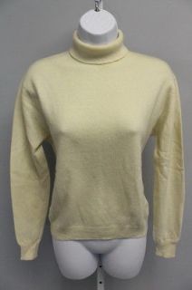 PRINGLE Cream Cashmere Long Sleeve Turtleneck Sweater Sz 40
