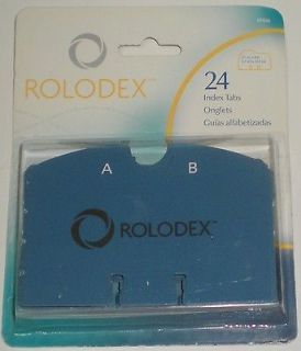 ROLODEX DESK CARD FILING 2 1/4 X 4 C24 ALPHABETICAL DIVIDER INDEX