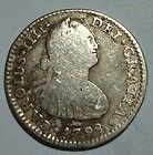 1798 Mexico Colonial Carolus IIII 1 REAL FM Silver Coin