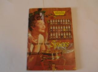 1958 VINTAGE WATKINS PRODUCTS     HOW TO USE SPICES 48 PAGES