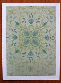 c1980s William Morris Wallpaper Net Ceiling Pattern Colour Plate