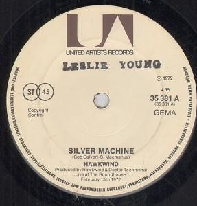HAWKWIND silver machine 7 b/w seven by seven (35381) name stamp on