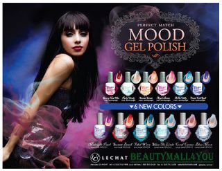 LeChat Perfect Match Gel Polish MOOD Collection 12 Color Set .5oz