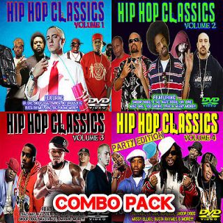 Hip Hop Classics Mixtape DVD Volumes 1 4 Combo Pack Hip Hop & R&B 2pac