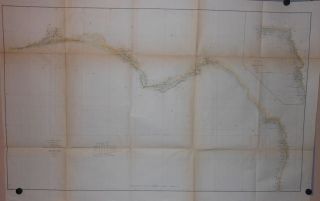 1871 Florida Map West Coast Clearwater Cedar Keys Map Pensacola H/Col