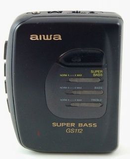 AIWA Super Bass GS 112 Personal Cassette Player With Free Shipping