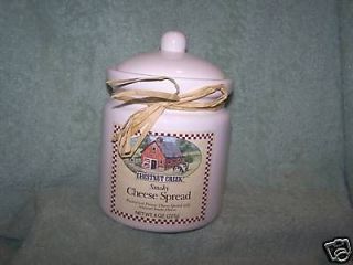 Canister Barn in design Country Cheese Cows Kitchen Ware White