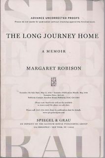 The Long Journey Home by Margaret Robison ARC SOFTCOVER (2011) A