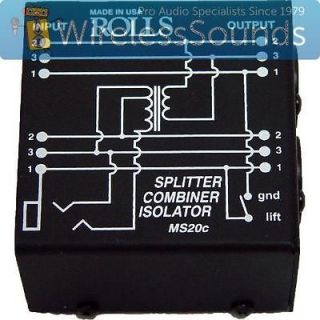 ROLLS MS20c Splitter / Combiner / Isolator NEW WIRELESSSOUNDS