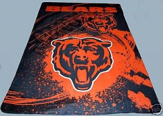 Chicago Bears blanket 90x66 XXL  NFL da bears bedding we
