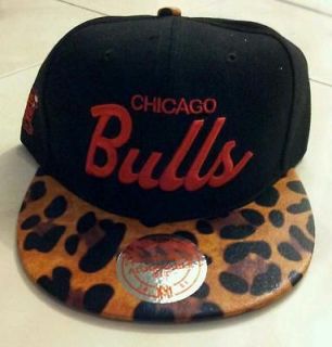 Chicago Bulls Custom Handmade Leopard Black Snapback don c rsvp Hat