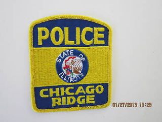 IL Chicago Ridge police patch   new