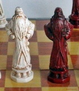 HARRY POTTER CHESS MEN   SET WITH DUMBLEDORE AND WIZARD SCHOOL
