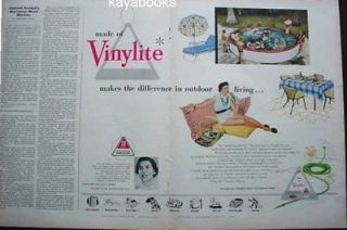1955 Ad Vinylite Outdoor Canadian Resins & Chemicals