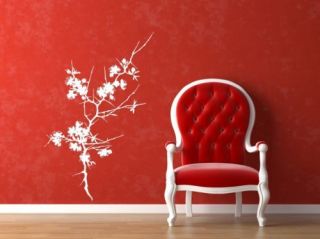 Cherry Branch Wall Decal Tree Blossom Flower Botanical Organic Nature