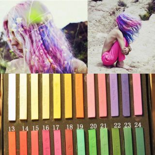 12 24 48 Colors Hair Colourant Chalks Temporary Hair Color Dye Kit