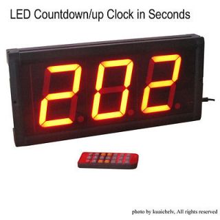LED Countdown/up Clock in Seconds LED Countdown Timer 999 Seconds