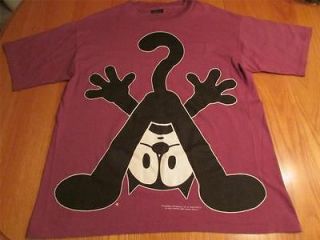 Mens/Womes Large Kid 1994 Changes FELIX THE CAT Purple Cotton T Shirt