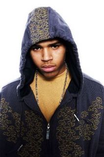 Chris Brown Poster (24 x 18) Hoody