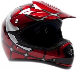 Youth Kids Off Road Helmet   DOT Motocross Dirtbike ATV Motorcycle RED