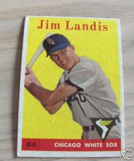 1958 TOPPS JIM LANDIS #108 EX CHICAGO WHITE SOX