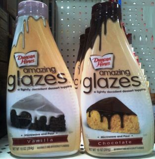 AMAZING GLAZES DESSERT TOPPING CAKES BROWNIES ~ 2 CHOICES *PICK ONE