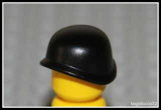 Lego Indiana Jones x1 Black Steel Pot Helmet ★ Army Hat Soldier