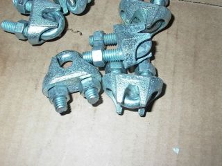 PLATED 3/8 WIRE ROPE CABLE CLAMPS