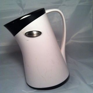 STARBUCKS Coffee White Thermal Hot Or Cold Thermos Pitcher Carafe By